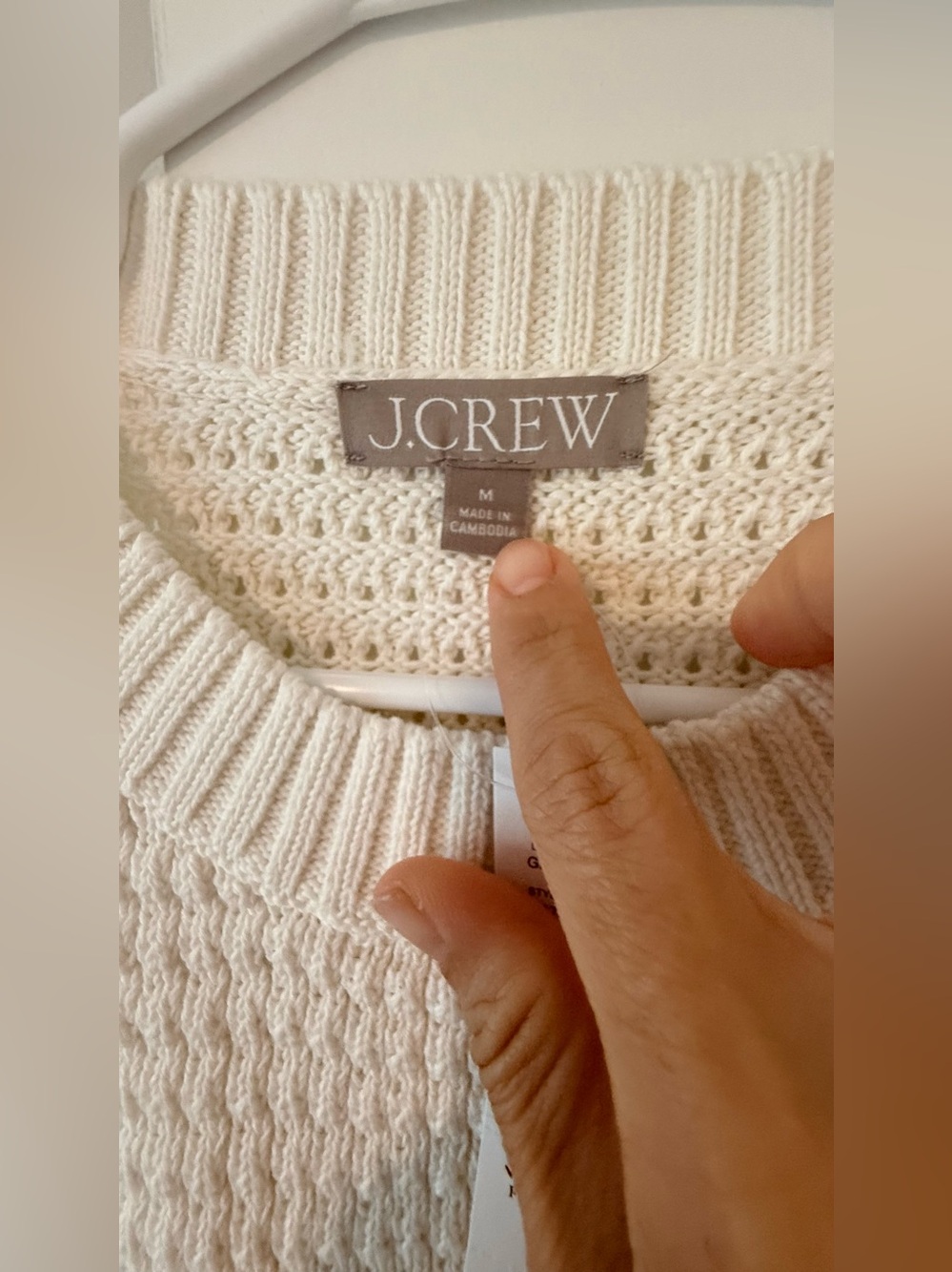 NWT J.Crew Textured Striped Crewneck Pullover Sweater Blue White🤩 - Picture 7 of 9